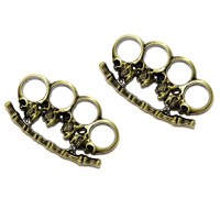 Set doua rozete metalice tip box, pumnal, Celtic SKull Bronze, 160 g - 1