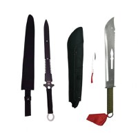 Set doua sabii de vanatoare, IdeallStore®, Last Ronin, 68.5 cm, negru - 1