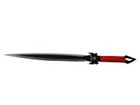 Set doua sabii de vanatoare IdeallStore®, Red Ronin si Dao Blade, otel inoxidabil, negru, teaca inclusa - 8