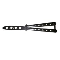 Set Electrosoc Lanterna tip Police 1000KV si Briceag fluture basic, 22 cm, argintiu - 9