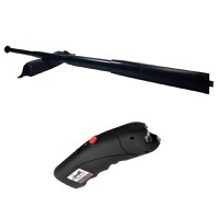 Set electrosoc, negru, 2500 kV si baston telescopic, negru, 65 cm - 8