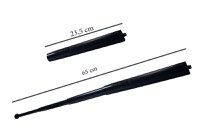 Set electrosoc, negru, 2500 kV si baston telescopic, negru, 65 cm - 4