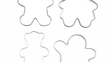 Set forma fursecuri, 4 piese, modele omuleti de turta dulce, PRACTIC