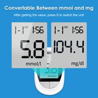 Set Glucometru IVD KH100, cu 50 Teste si 50 Ace, Instant mg/dL, Code Free - 7
