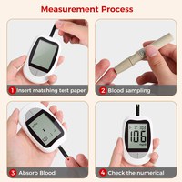 Set Glucometru IVD KH100, cu 50 Teste si 50 Ace, Instant mg/dL, Code Free - 3