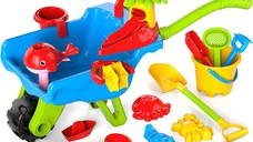 Set jucarie pentru plaja, roaba cu accesorii incluse