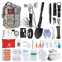 Set kit complet de supravietuire multifunctional, Glowforhome, trusa prim ajutor, echipament de urgenta pentru drumetii - 2
