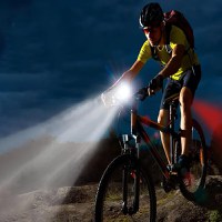 Set Lumini Bicicleta Fata/Spate, 3 Moduri de Iluminare LED, Rezistent la Apa IPX6, Far si Stop, Acumulator Reincarcabil - 7