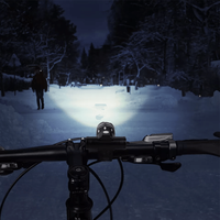 Set Lumini Bicicleta Fata/Spate, 3 Moduri de Iluminare LED, Rezistent la Apa IPX6, Far si Stop, Acumulator Reincarcabil - 4