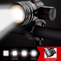 Set Lumini Bicicleta Fata/Spate, 3 Moduri de Iluminare LED, Rezistent la Apa IPX6, Far si Stop, Acumulator Reincarcabil - 3