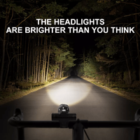 Set Lumini Bicicleta Fata/Spate, 3 Moduri de Iluminare LED, Rezistent la Apa IPX6, Far si Stop, Acumulator Reincarcabil - 6