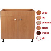 Set Masca Chiuveta 80 x 50 x 80 cm + Chiuveta bucatarie + Sifon scurgere - 3