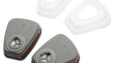 Set Masca de protectie reutilizabila filtre cu particule anti-gaz, vapori de vopsea si noxe MXK10031