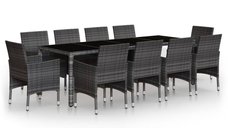 Set mobilier de gradina, 11 piese
