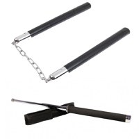Set Nunceag, 31 cm si baston telescopic 65 cm, argintiu - 9