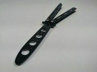 Set Nunceag, 31 cm si briceag fluture, 22 cm, negru - 8