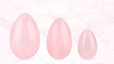 Set Premium greutati, GlowforHome, pentru exercitii kegel si tratament incontinenta urinara la femei, cristal jad roz