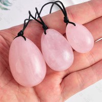 Set Premium greutati, GlowforHome, pentru exercitii kegel si tratament incontinenta urinara la femei, cristal jad roz - 6