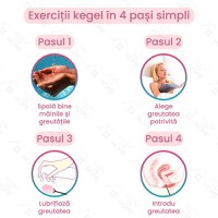 Set Premium greutati, GlowforHome, pentru exercitii kegel si tratament incontinenta urinara la femei, cristal jad roz - 4