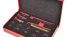 Set profesional de reparatii pentru filete bujii, 15 piese, M10 x 1,0 mm