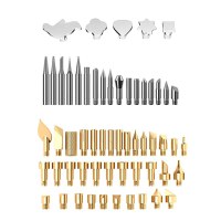 Set profesional pirogravura si lipire cu 62 piese, GlowforHome, mestesuguri si artizanat, multiple varfuri, 20W - 5