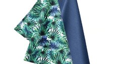 Set prosop bucatarie 40x60 cm, 2 piese, model palmier, AMBITION Tropical