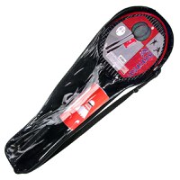 Set rachete badminton, 2 bucati, plastic, 3 fluturasi, 65 cm - 1