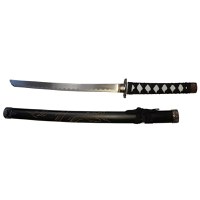 Set sabii katane decorative IdeallStore®, panoplie, Ninja Warrior, negru, metal, 83 cm, teaca inclusa - 8