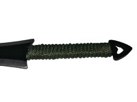 Set sase cutite de aruncat, Army Fury, otel inoxidabil, 19 cm - 1