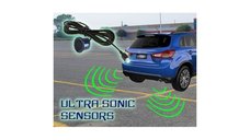Set Senzori Parcare Auto Detector Parktronic Display Radar Monitor 4 Senzori Galben