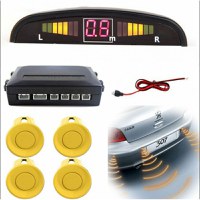 Set Senzori Parcare Auto Detector Parktronic Display Radar Monitor 4 Senzori Galben - 5