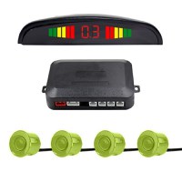 Set Senzori Parcare Auto Detector Parktronic Display Radar Monitor 4 Senzori, Negru/Verde - 3