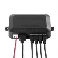 Set Senzori parcare auto detector parktronic display radar monitor 4 senzori NEGRU - 6