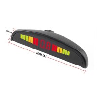 Set Senzori parcare auto detector parktronic display radar monitor 4 senzori NEGRU - 1