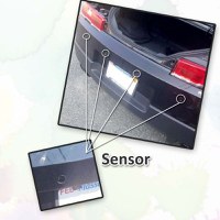 Set Senzori parcare auto detector parktronic display radar monitor 4 senzori NEGRU - 10
