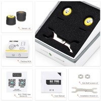 Set Senzori Techstar® TPMS cu Bluetooth pentru Motociclete, Monitorizare a Presiunii in Anvelope, Compatibil Android - 5