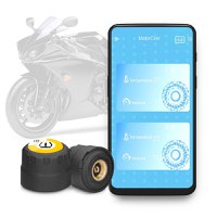Set Senzori Techstar® TPMS cu Bluetooth pentru Motociclete, Monitorizare a Presiunii in Anvelope, Compatibil Android - 3