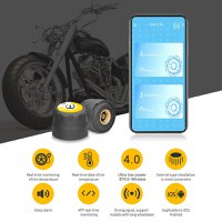 Set Senzori Techstar® TPMS cu Bluetooth pentru Motociclete, Monitorizare a Presiunii in Anvelope, Compatibil Android - 7