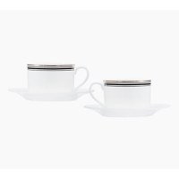 Set servire ceai sau cafea, 12 piese, 6 persoane, portelan, AMBITION Art Deco - 2