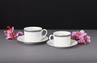 Set servire ceai sau cafea, 12 piese, 6 persoane, portelan, AMBITION Art Deco - 6