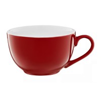 Set servire ceai sau cafea, 12 piese, 6 persoane, portelan, AMBITION Aura Red - 2