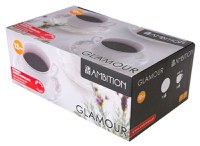 Set servire ceai sau cafea, 12 piese, 6 persoane, portelan, AMBITION Glamour - 1