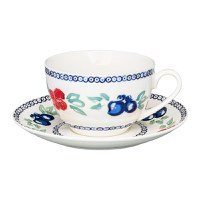 Set servire ceai sau cafea, 12 piese, 6 persoane, portelan, AMBITION Kalina - 1
