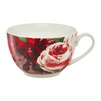 Set servire ceai sau cafea, 12 piese, 6 persoane, portelan, AMBITION Peony - 3