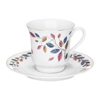 Set servire ceai sau cafea DOMOTTI Vergo, 12 piese, 6 persoane, portelan - 1