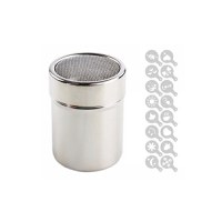 Set Sita pentru decorat cafeaua din inox + 16 forme - 1