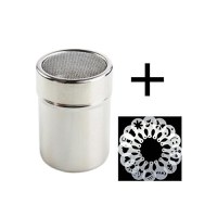 Set Sita pentru decorat cafeaua din inox + 16 forme - 2