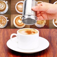 Set Sita pentru decorat cafeaua din inox + 16 forme - 11