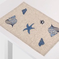 Set suport farfurie textil 30x40cm, 2 piese, AMBITION Blue Ocean - 2