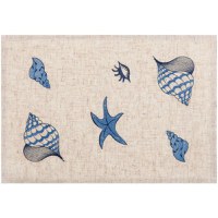 Set suport farfurie textil 30x40cm, 2 piese, AMBITION Blue Ocean - 1